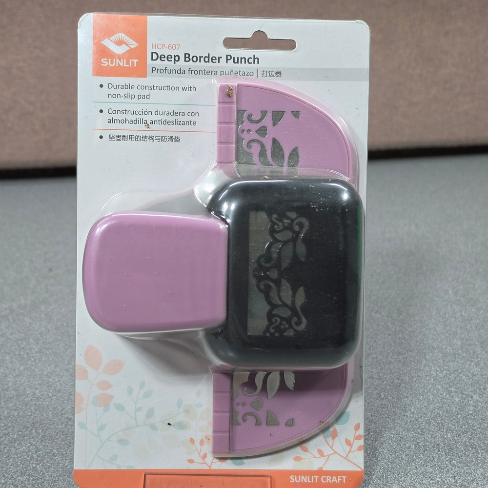 Sunlit Deep Border Punch HCP-607 New Filigree Scroll Paper Craft